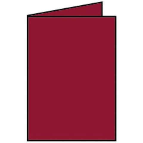 RÖSSLER Briefkarte Coloretti B6 HD rosso 5 Stück