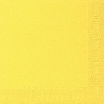 Duni Serviette Zelltuch gelb 3lagig. 40 cm, 20 Stück
