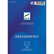 DFW Briefumschlag C6 Dresden Post DRESDNER 25 Stück