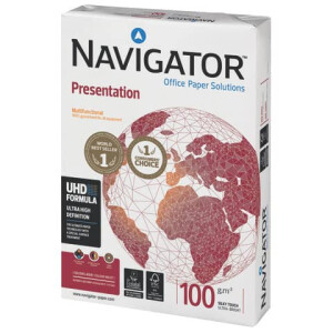 Navigator Kopierpapier Presentation, A4, 100g m², 500 Blatt, weiß