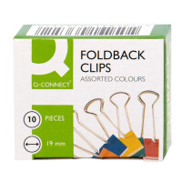 Q-CONNECT Briefklemmer Foldback, 19mm, 10 Stück,...