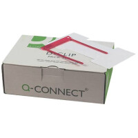 Q-Connect Aktenbinder D-Clip 8cm rot 100 Stück