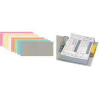 Q-CONNECT Trennstreifen, 10,5x24cm, 100 Stück, grau KF00513