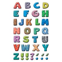 AVERY Zweckform Buchstaben-Etiketten, Papier, Buchstaben A-Z, bunt, 87 Aufkleber