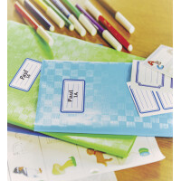 ZDesign SCHOOL Buchetiketten "Rahmen", farbig