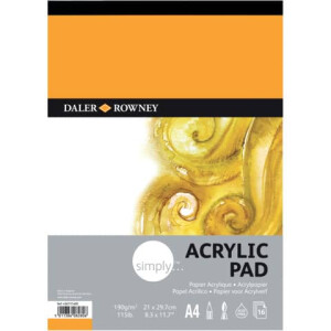 DALER-ROWNEY Acrylblock A4 190g 16Blatt