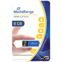 MediaRange USB Stick 2,0 ClipOn blau 8GB