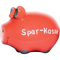 KCG Spardose Schwein klein rot Spar-Kasse