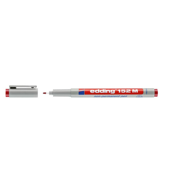 EDDING Folienstift 152M non-permanent, 1,0mm, rot 152 002