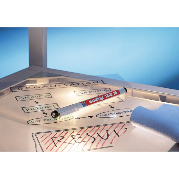EDDING Folienstift 152M non-permanent, 1,0mm, rot 152 002