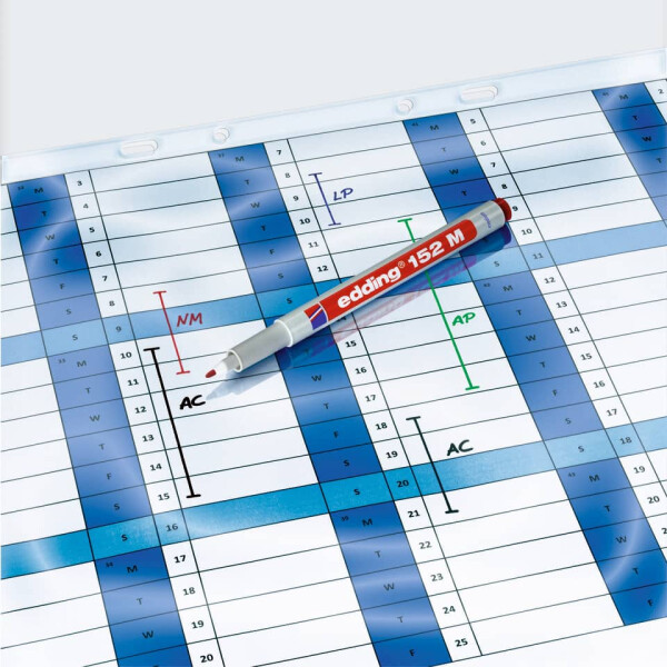 EDDING Folienstift 152M non-permanent, 1,0mm, rot 152 002