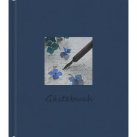 Gästebuch Scriptura blau 21x24cm