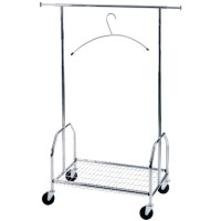 ALCO Mobile Garderobe, Metall, verchromt, 90x54x130-170...