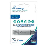 MediaRange USB Stick 3.1 + TypeC 2in1 16GB Kombo