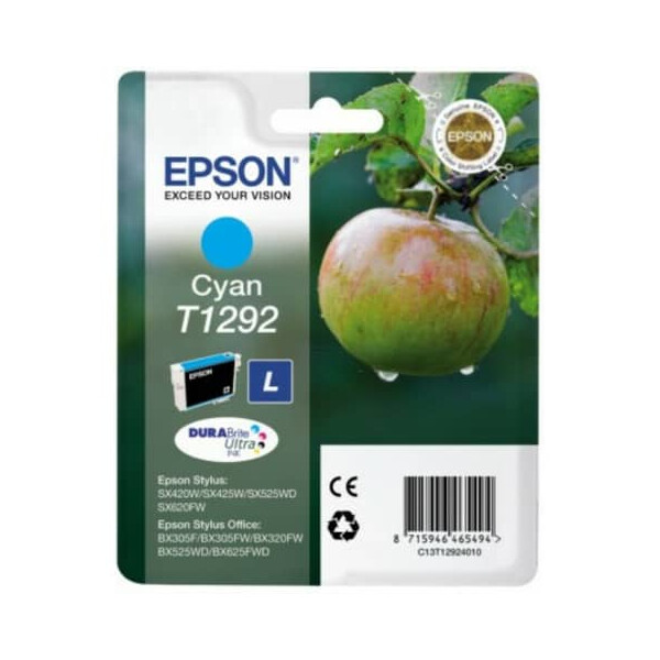 EPSON Original Epson Tintenpatrone cyan (C13T12924012,T1292,T12924012)