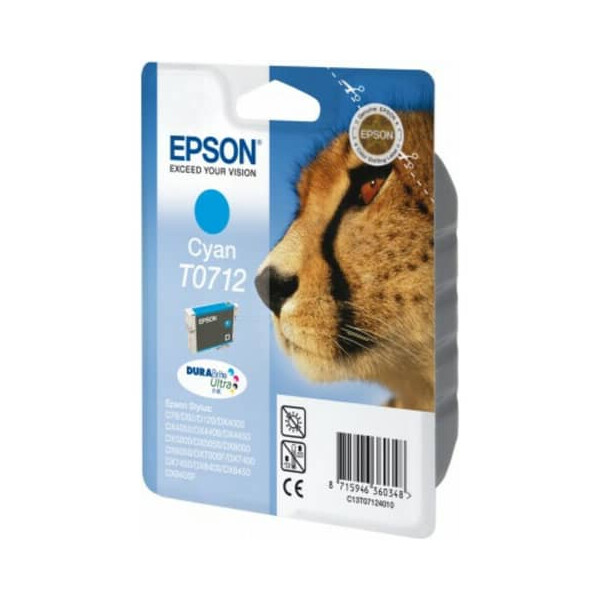 EPSON Original Epson Tintenpatrone cyan (C13T07124012,T0712,T07124012)