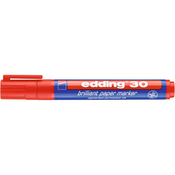 EDDING Brillant-Papiermarker 30, 1,5-3mm, rot 30-002