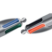 Bic Vierfarbkugelschreiber 4 Colours GRIP PRO, 0,4 mm