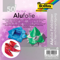 folia Faltblätter "Alufolie" 15 x 15 cm,...