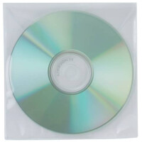 Q-Connect CD Hülle 50 Stück transparent ungelocht