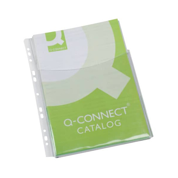 Q-Connect Klarsichthülle A4 5 Stück transparent