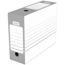 ELBA Archiv-Schachtel, Breite 100 mm, A4, weiß grau