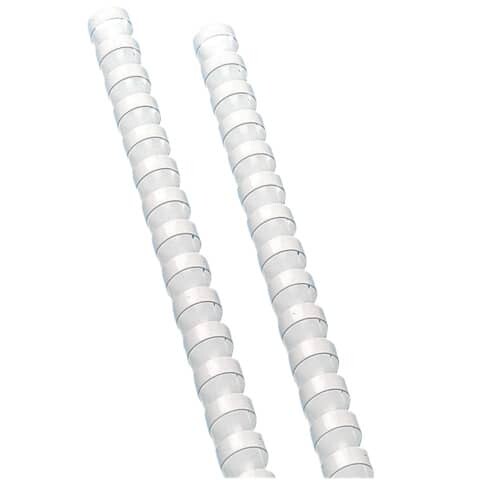 Q-Connect Spiralbinderücken 12mm 21Ringe weiß 100 Stück