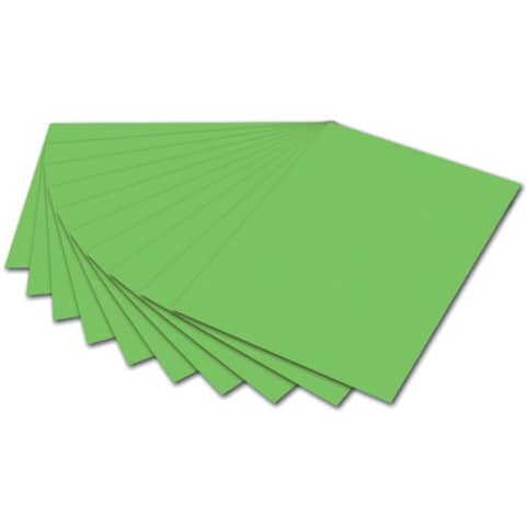 folia Tonpapier 130g m² hellgrün 50x70cm 10 Stück