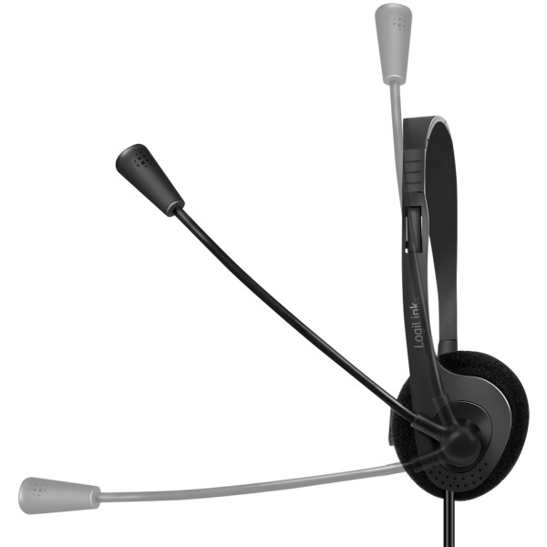 LogiLink Mono Headset, mit Mikrofon, 3,5 mm Klinkenstecker