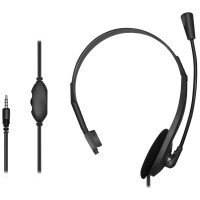 LogiLink Mono Headset, mit Mikrofon, 3,5 mm Klinkenstecker