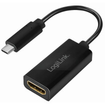LogiLink USB 3.2 Grafikadapter, USB-C - HDMI-A, schwarz