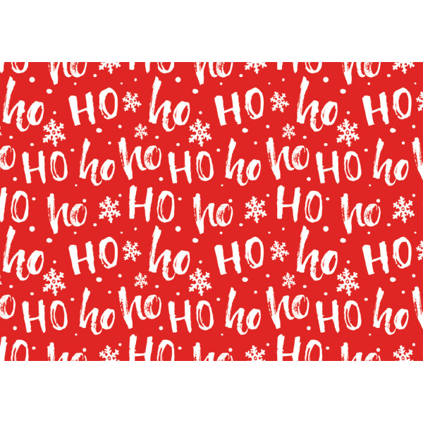 SUSY CARD Weihnachts-Geschenkpapier "Ho Ho Ho"