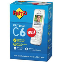 FRITZ! Telefon schnurlos Fon C6 weiß silber VoIP