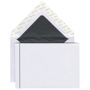 ELCO Briefhülle Trauer C6 ohne Fenster, Haftklebung, 100g m², weiß, 25 Stück