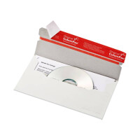 COLOMPAC Versandtasche CD, 125 x 223 mm, weiß 30000250