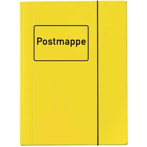 VELOFLEX Sammelmappe Postmappe A4 gelb VELOCOLOR mit Gummizug