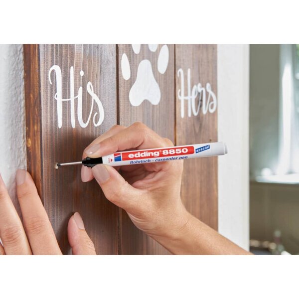 EDDING Bohrlochmarker 8850 DIY, 1mm, schwarz 8850-1-1001