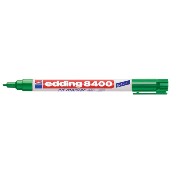 EDDING CD-Marker 8400, 0,5-1mm, Rundspitze, grün 4-8400004