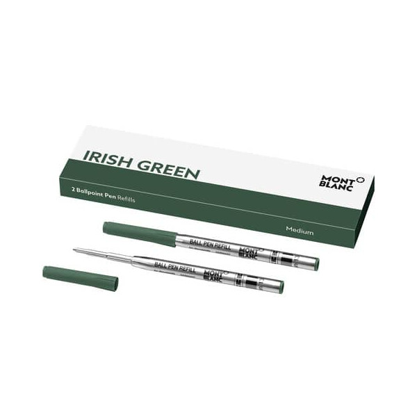 Montblanc Kugelschreibermine 2 Stück M irish grün Grossraum