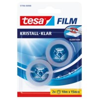 tesa Tesafilm Kristall zu2Rl FILM 15 mm 10 m O.