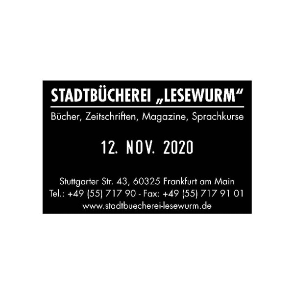COLOP Datumstempel selbstfärber mit Gutschein 127776
