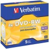 Verbatim DVD+RW 5erPack 4.7GB 120M
