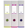 ELBA Ordner myColour PP PP, Rückenbreite 80 mm, 10er-Pack (4x weiß violett und je 3x weiß pink und weiß hellgrün)