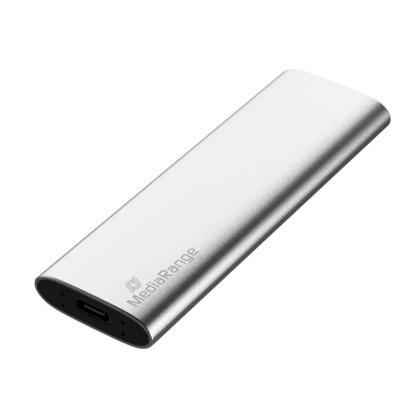 MEDIARANGE Festplatte extern, 960 GB, SSD, USB-C, silber MR1103