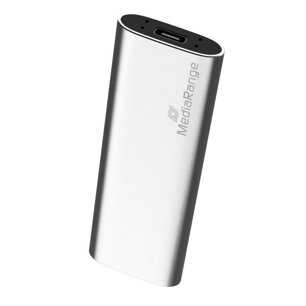 MEDIARANGE Festplatte extern, 960 GB, SSD, USB-C, silber MR1103