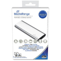 MediaRange Festplatte SSD extern 960GB silber
