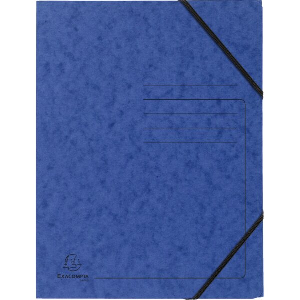 EXACOMPTA Sammelmappe, A4, 355g m&sup2;, Colorspan, blau 555412E