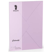 RÖSSLER Briefumschlag Coloretti C5 lavendel 5...