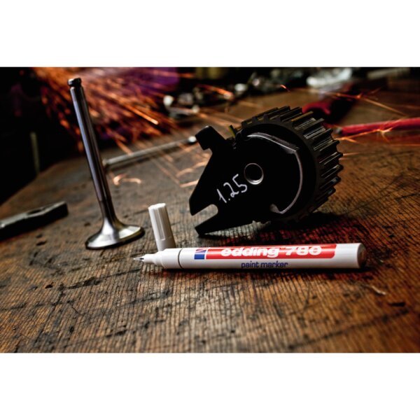 EDDING Glanzlackmarker 780, 0,8mm, Rundspitze, silber 4780054