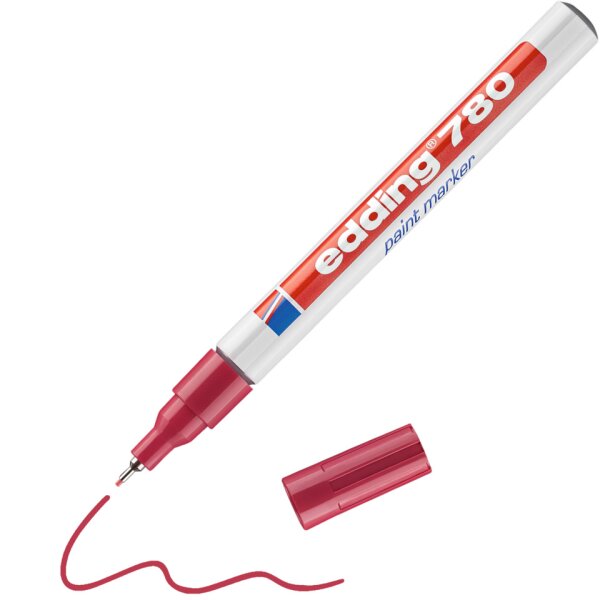 EDDING Lackmarker 780, 0,8mm, Rundspitze, rot 4780002